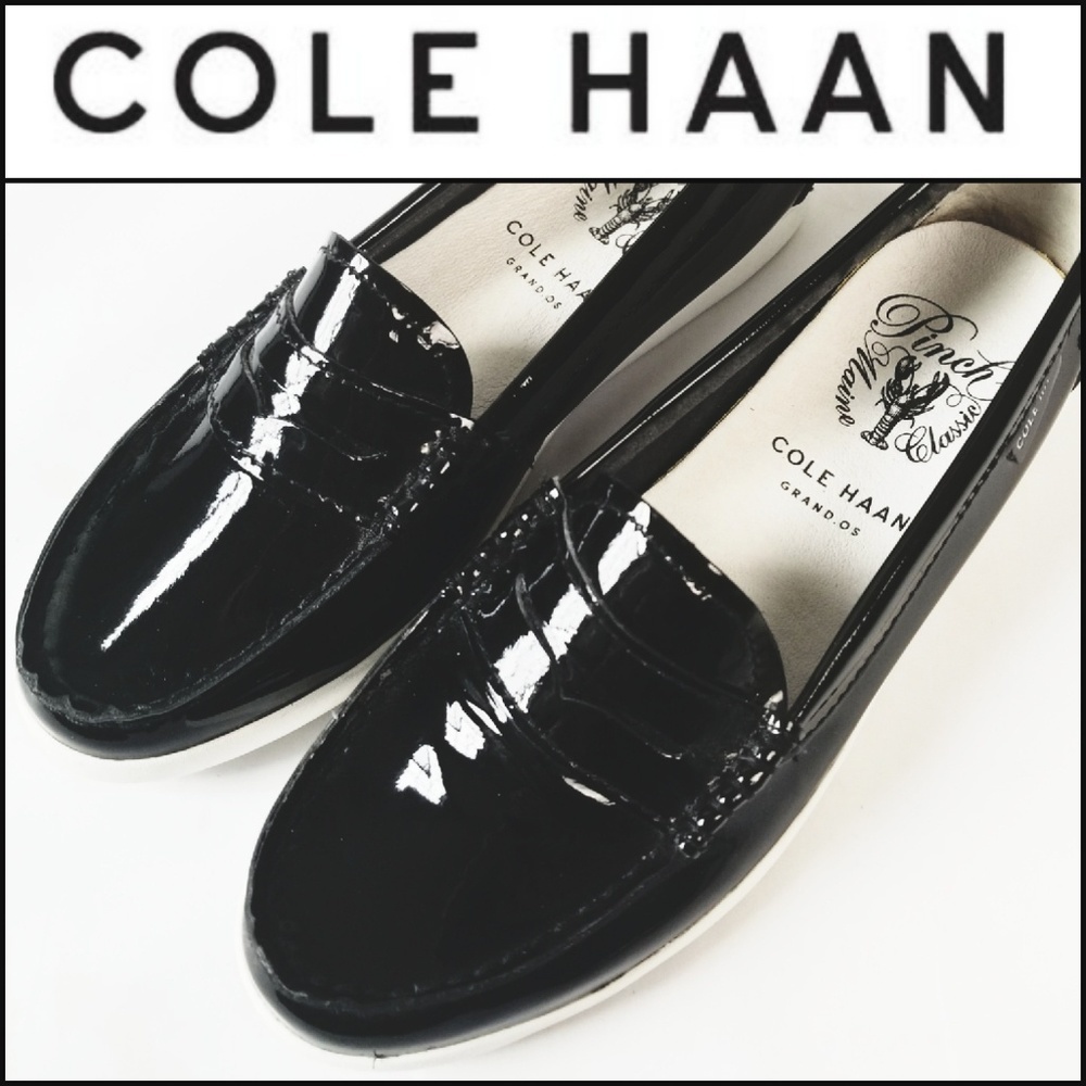 Cole Haan Black Patent Leather Loafers